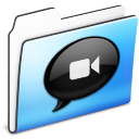 iChat Folder Smooth Icon 128x128 png